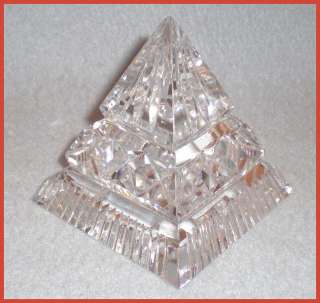 Waterford Fine Crystal Pyramid Paperweight FREE Priority Shipping in 