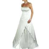 Brautkleid Hochzeitskleid Star mit Perlenbüste, Cremeweißvon 