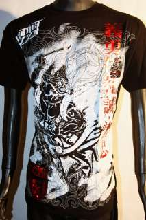   Killer Oni Samurai MMA Paintball Mens Graphic Black & White T Shirt