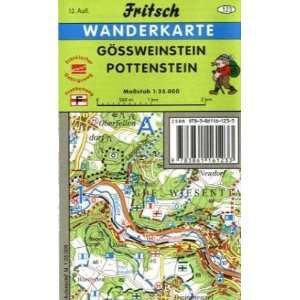 Gössweinstein. Pottenstein 1  35 000 Wanderkarte mit touristischen 