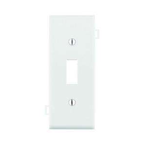 Leviton 1 Gang White Sectional Center Toggle Wall Plate 006 0PSC1 00W 