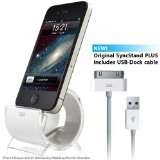 Syncstand Plus   weiß   Ständer, Dock für Apple iPhone 4S / 4, 3GS 