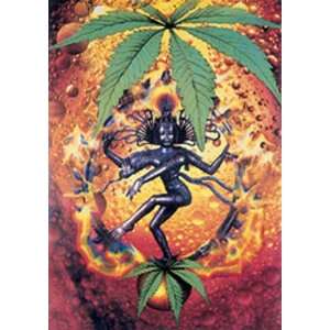 Dope   Shiva   Fun Poster Haschisch Cannabis Hanf Gras Marijuana 