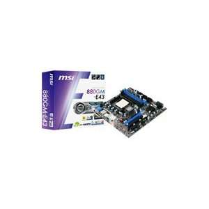 MSI 880GM E43 7596 030R Mainboard Sockel AMD AM3 880G 4x DDR3 Speicher 