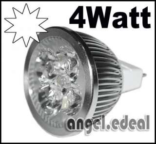 5x white MR16 4 watt 12V LED Spot Light Bulb Lamp 4X 1W  