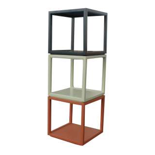 Edward Wormley Wood Stacking Unit Side End Tables  