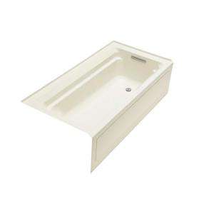 KOHLER Archer 6 ft. Bath with Right Hand Drain in White K 1125 RA 0 at 
