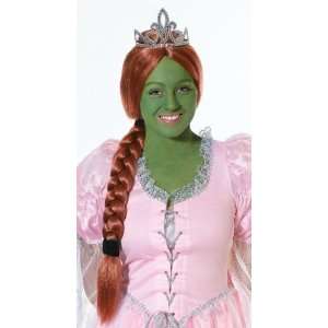 Verkleidung Prinzessin Fiona Shrek Kostüm Set mit Perücke, Diadem 