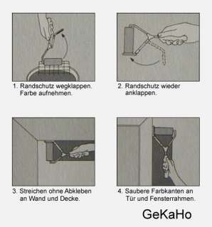 Farbroller Kantenfix, Kantenroller, Kantenstreicher, Maler 