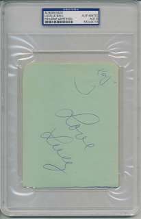 Lucille Ball Signed Autographed PSA DNA Album Page  