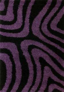 Lalee 347119240 Teppich Chillout 650 schwarz violett 80 x 150 cm 