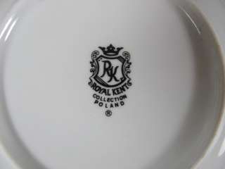 20 Piece Lot of Royal Kent China Poland Porcelain Dinnerware & Tea Set 