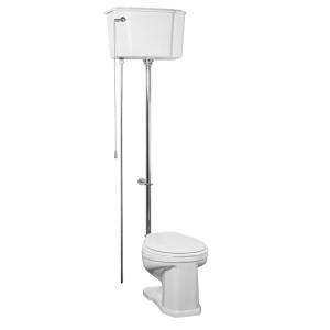   Tank Water Closet in White with Chrome Trim 2 413WC 