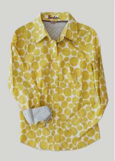 New Boden Womens Yellow Dotty Shirt Blouse Tops UK 6   22  