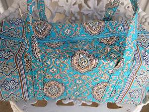 VERA BRADLEY Small Duffel Bag TOTALLY TURQ Retired, New with Tags 
