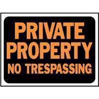 NEW LOT 10 HY KO PRIVATE PROPERTY NO TRESPASSING SIGN  