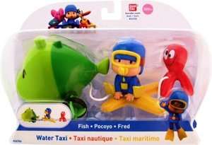 Pocoyo Water Taxi Figures 3 Pack ,New by Bandai  