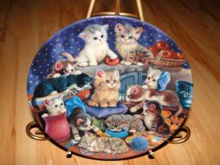 Litter Rascals FRISKY BUSINESS Cat Kitten Plate  