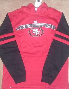 San Francisco 49ers Youth Hooded Sweatshirt L 14 16 NWT  