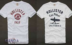 Hollister By abercrombie White t Shirt Graphic Tee Muscle Fit Mens 