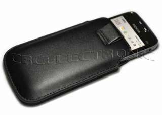 New Black leather Pouch Case Sleeve for Nokia E71 E72  