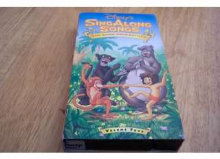 Disney Sing Along Songs THE JUNGLE BOOK VHS VIDEO  