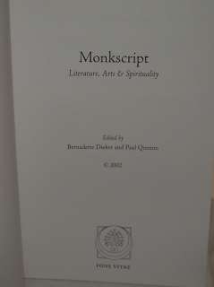Monkscript Literary Journal from Abbey of Gethsemani KY  