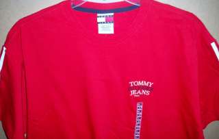Mens Tommy Hilfiger Tommy Jeans T Shirt/Jersey (Red, White) M, L, XL 