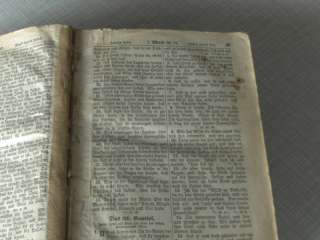 Die Bibel oder die ganze Heilige Schrift 1895   Uralte Bibel in 
