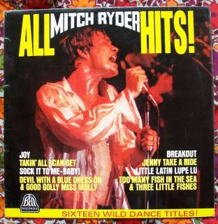 ALL MITCH RYDER HITS  1966 LP BELL RECORDS #SBLL 114  MADE IN GREAT 