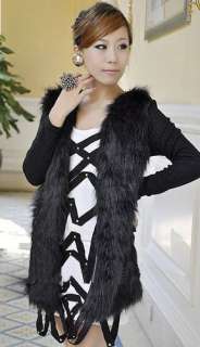 GK5174 Fashion womens Luxuriant temperament faux fur knitting coat 