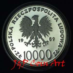   of Poland Polish 10,000zl Commemorative Pope John Paul II Silver Proof