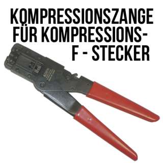 Kompressionszange für F Stecker, stabile Qualität  