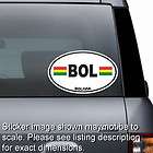 BOL BOLIVIA Country Oval Flag   Window Sticker Bumper