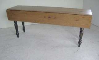 New 10 ft Oak Drop Leaf Table Rustic Wood Dining Table  