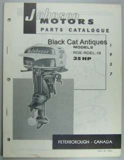   Motors Outboard Parts Catalog 35HP Models RDE RDEL 19 NOS  