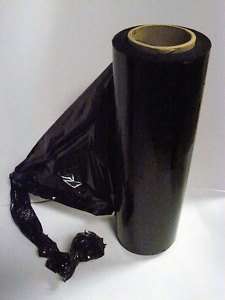 roll BLACK pallet wrap shrink stretch film 16x1500  