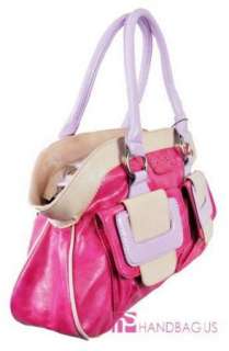 New Large Designer Inspired Handbag Tote Pink PVC Bag  