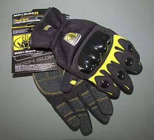 New Body Glove Heavy Duty Mechanic Extrication Gloves Black Yellow Sz 