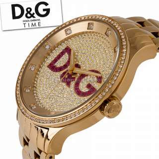 DW0377 Prime Time XXL Big DOLCE & GABBANA D&G Uhr Watch Gold Unisex 