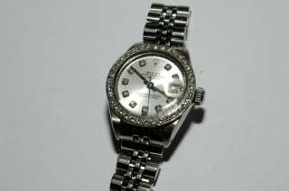 Rolex Lady Oyster Perpetual datejust with diamonds  