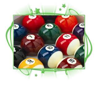 Spots and Stripes Competition Pool Ball Set – 2” UK Size Brand 
