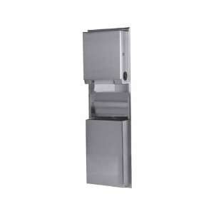 Bobrick B 3961 Recessed Convertible Roll Paper Towel Dispenser/Waste 