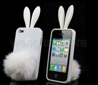 Bunny Rabito Rubber Skin TPU Case Cover For iPhone 4 4G 4S Rabbit 