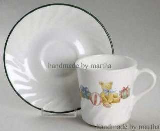 Corelle/Corning Holiday Magic Swirl cup and saucer  