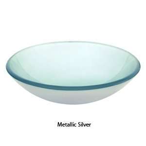  Decolav Metallic Silver Glass Vessel Sink 1000 MS