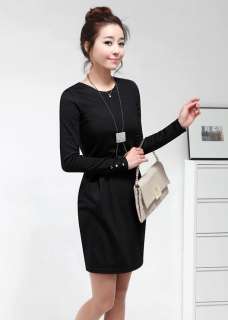 Slim Women Work Office Ladies Pleated Ruched Pencil Stretch Dress UK 