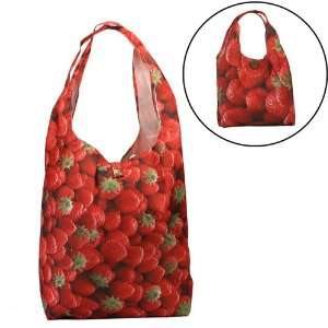 Strawberry Pattern Reusable Trendy Fashion shopping Tote Bag / Eco 