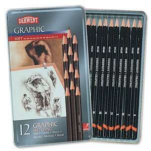  Derwent Graphic Pencils   Graphic Pencils, Set of 12 Toys 