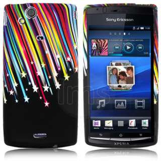 Shooting Star Gel Case Cover For Sony Ericsson Xperia Arc S + Screen 